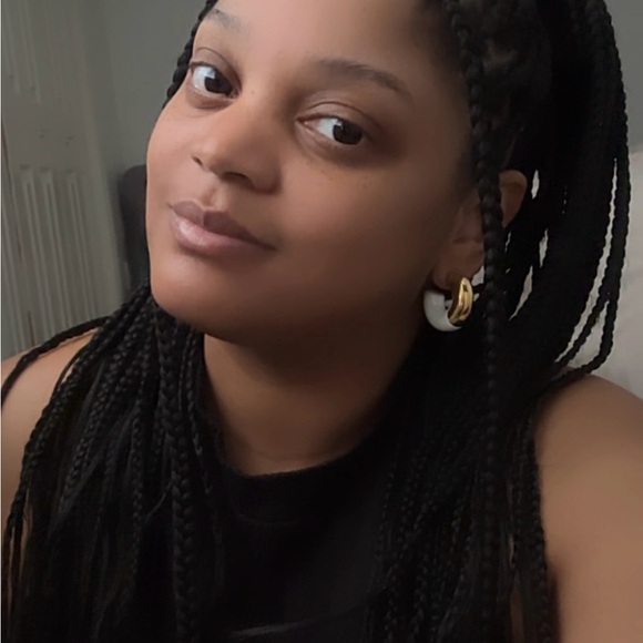 Jelani Hoops - Gold Dipped Hoop Earrings - Picture 10 of 10